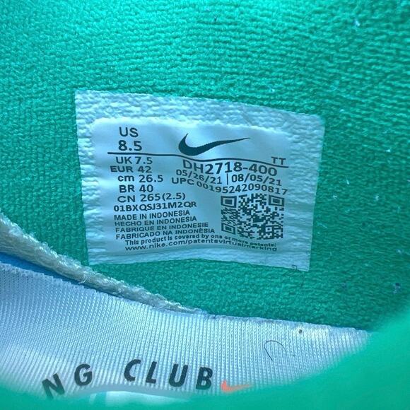 Nike Air Max 95 SE Running Club Photo Blue Roma Green DH2718-400 Men’s size 8.5 - Picture 7 of 7